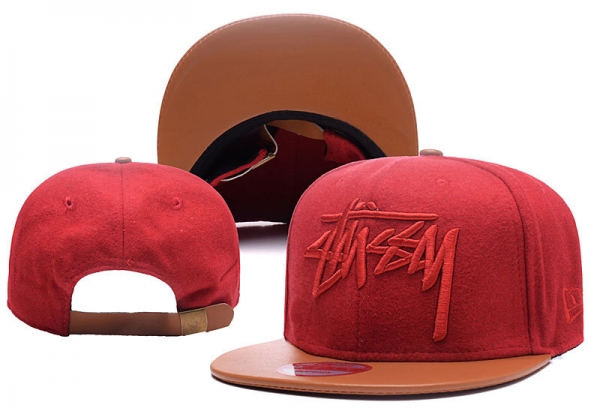 Hot Sale Brand Hats Stussy Snapback in Red Brown,UK Cheap Sale,officially authorized,fabulous collection Snapbacks/Hats/Caps