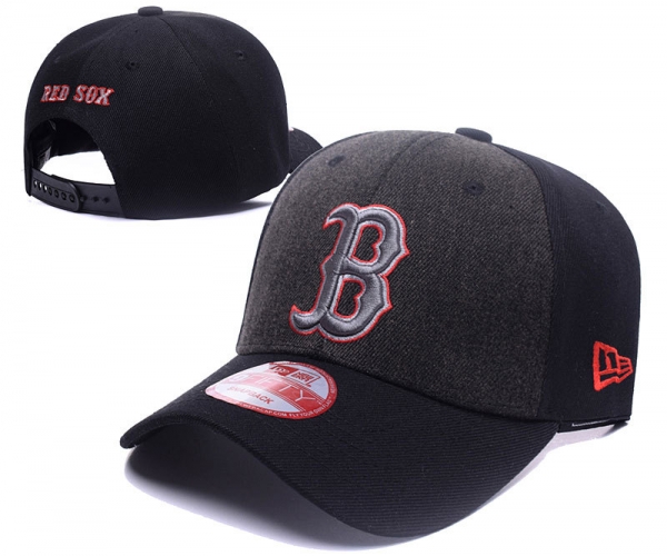 MLB Snapbacks Boston Red Sox Fitted Caps in Black with Dark Gray Embroidery,Hottest New Styles,Outlet Factory Online Store,Shop Snapbacks/Hats/Caps