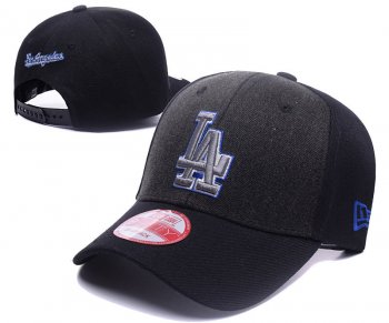 MLB Snapbacks Los Angeles Dodgers Fitted Caps in Black Gray with Gray Embroidery,Superior Quality,amazing selection,popular stores Snapbacks/Hats/Caps