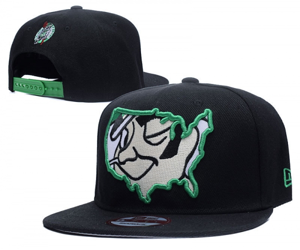 NBA Snapbacks Boston Celtics Fitted Hats in Black White with Green Embroidery,Clearance Prices,sale retailer,Free Shipping Snapbacks/Hats/Caps