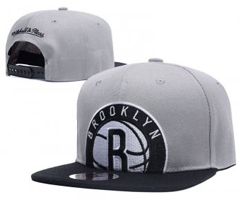 NBA Snapbacks Brooklyn Nets Fitted Caps in Gray Black,free delivery,best-loved,Authentic Snapbacks/Hats/Caps