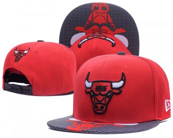 NBA Snapbacks Chicago Bulls Fitted Caps in Red Gray with Black Embroidery,Retailer,Quality Design,wide range Snapbacks/Hats/Caps