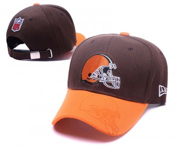 NFL Snapbacks Cleveland Browns Fitted Hats in Coffee Orange,luxuriant in design,various styles,latest fashion-trends Snapbacks/Hats/Caps