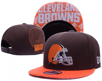 NFL Snapbacks Cleveland Browns Fitted Hats in Coffee Orange Gray,Exclusive Deals,classic fashion trend,attractive price Snapbacks/Hats/Caps