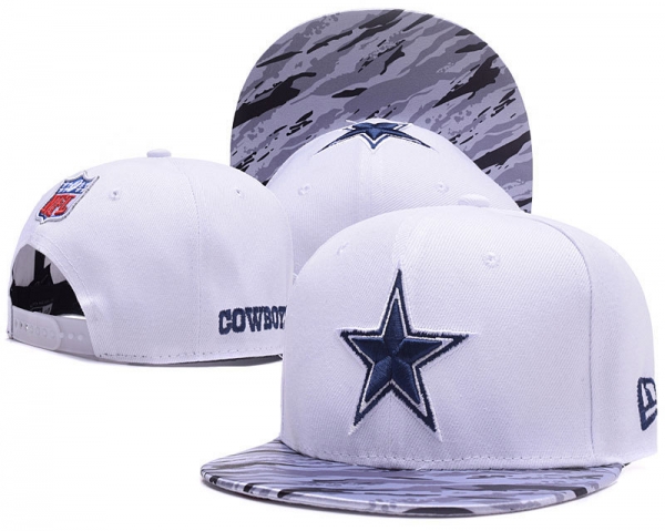 NFL Snapbacks Dallas Cowboys Fitted Hats in White Gray with Blue Embroidery,largest collection,multiple colors,Wholesale online Snapbacks/Hats/Caps