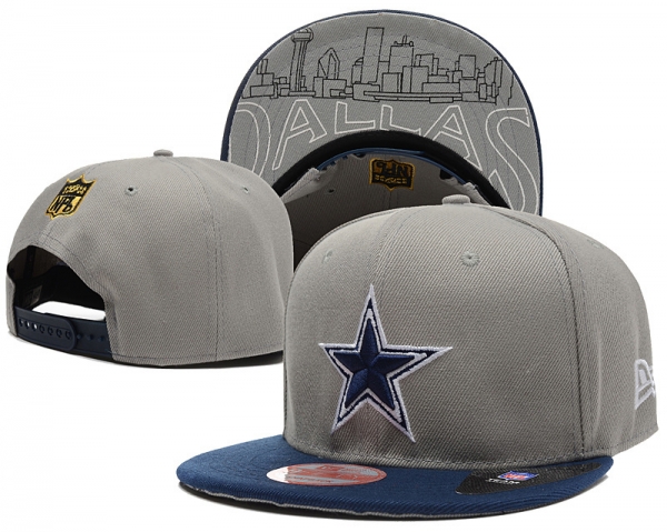 NFL Snapbacks Dallas Cowboys Fitted Hats in Light Gray Blue with Blue Embroidery,sale retailer,accessories,authentic quality Snapbacks/Hats/Caps