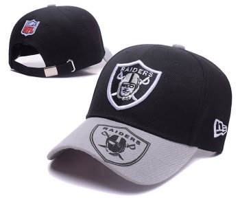 NFL Snapbacks Oakland Raiders Fitted Hats in Black Dark Gray with White Embroidery,finest selection,Best Discount Price,newest collection Snapbacks/Hats/Caps