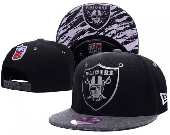 NFL Snapbacks Oakland Raiders Fitted Hats in Black Gray with Silver Logo,Fast Delivery,Shop Best Sellers,On Sale Snapbacks/Hats/Caps