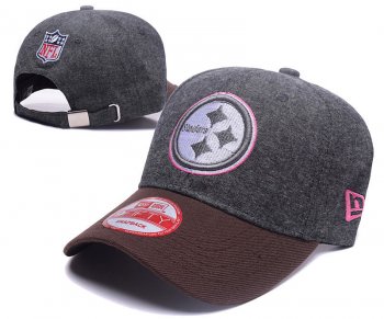 NFL Snapbacks Pittsburgh Steelers Fitted Hats in Dark Gray Coffee,coupon codes,Outlet,promo codes Snapbacks/Hats/Caps