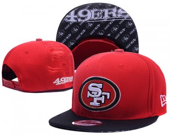 NFL Snapbacks San Francisco 49ers Fitted Hats in Red with Black White Embroidery,Buy Online,quality and quantity assured,ever-popular Snapbacks/Hats/Caps