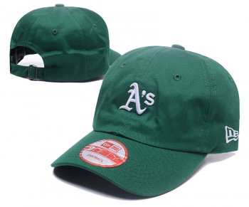 MLB Snapbacks Oakland Athletics Fitted Caps in Green with White Embroidery,collection,Huge Discount,Store Snapbacks/Hats/Caps