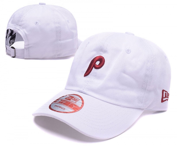 MLB Snapbacks Philadelphia Phillies Fitted Caps in White with Red Embroidery,innovative design,gorgeous,largest collection Snapbacks/Hats/Caps