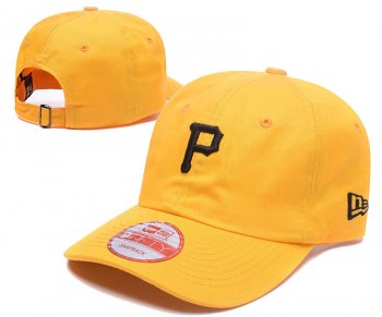 MLB Snapbacks Pittsburgh Pirates Fitted Caps in Orange with Black Embroidery,Shop Best Sellers,officially authorized,USA factory outlet Snapbacks/Hats/Caps