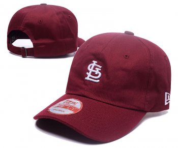 MLB Snapbacks St. Louis Cardinals Fitted Caps in Bordeaux with White Embroidery,discount shop,Exclusive,USA Cheap Sale Snapbacks/Hats/Caps