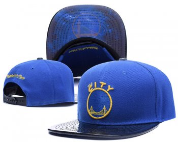 NBA Snapbacks Golden State Warriors Fitted Caps in Blue with Gold Embroidery,wholesale dealer,stylish,lowest price Snapbacks/Hats/Caps