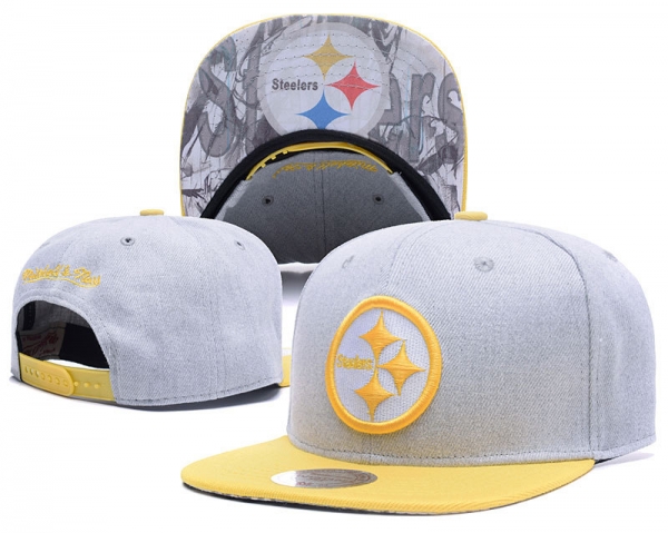 NFL Snapbacks Pittsburgh Steelers Fitted Caps in Gray,finest selection,Available to buy online,worldwide shipping Snapbacks/Hats/Caps