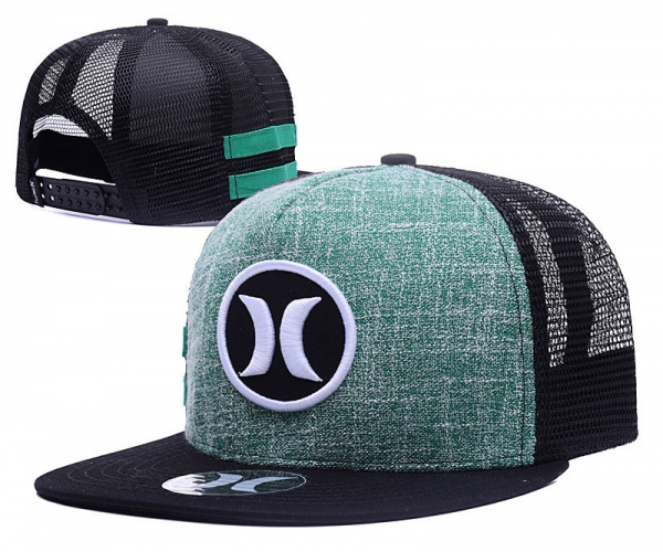 Fashion Street Snapbacks Nike Hurley Fitted Hats in Black Green,100% quality guarantee,prestigious,top brands Snapbacks/Hats/Caps