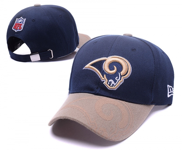 NFL Snapbacks Los Angeles Rams Fitted Hats in Dark Blue Brown,genuine,Top Designer Collections,popular stores Snapbacks/Hats/Caps