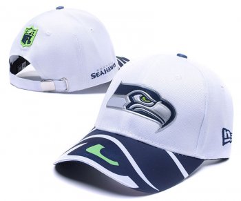 NFL Snapbacks Seattle Seahawks Fitted Hats in White Blue,reputable site,SAVE OFF,No Sale Tax Snapbacks/Hats/Caps