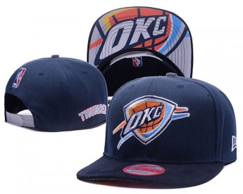 NBA Snapbacks Oklahoma City Thunder Fitted Hats in Blue,wholesale dealer,Available to buy online,wide range Snapbacks/Hats/Caps