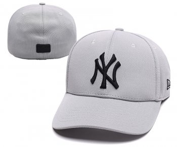 MLB Snapbacks New York Yankees Fitted Hats in Gray,Online Shop,Outlet on Sale,wide varieties Snapbacks/Hats/Caps