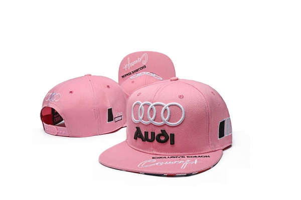 Street Snapbacks Audi Fitted Hats in Pink,Authentic,outlet boutique,Clearance Sale Snapbacks/Hats/Caps