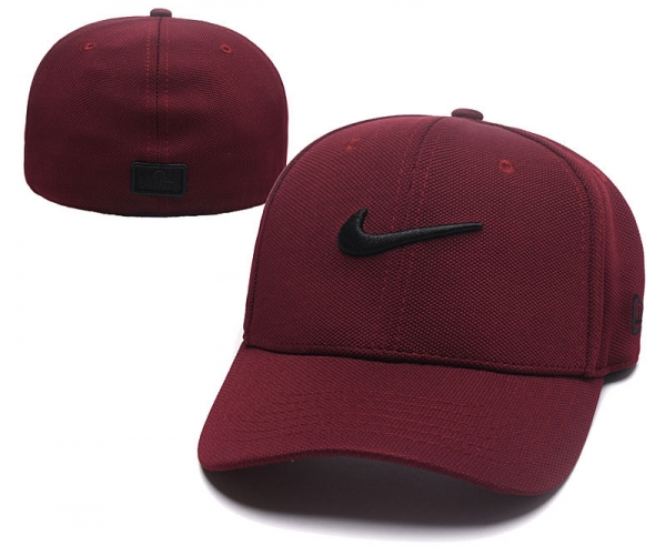 Street Snapbacks Nike Fitted Hats in Wine Red,100% High Quality,outlet boutique,reasonable sale price Snapbacks/Hats/Caps