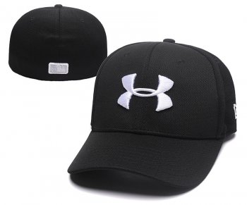 Street Snapbacks Under Armour Fitted Hats in Black with White Embroidery,Discount Sale,Unbeatable Offers,new collection Snapbacks/Hats/Caps