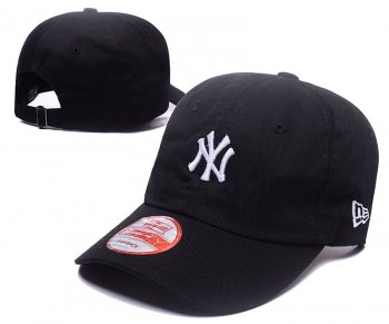 MLB Snapbacks New York Yankees Fitted Caps in Black with White Embroidery,official online website,world-wide renown,timeless Snapbacks/Hats/Caps