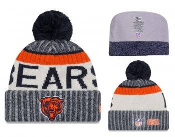 Fashion NFL Knit Hat Chicago Bears Cap in Gray Orange Cream,incredible prices,glamorous,Clearance Sale Snapbacks/Hats/Caps