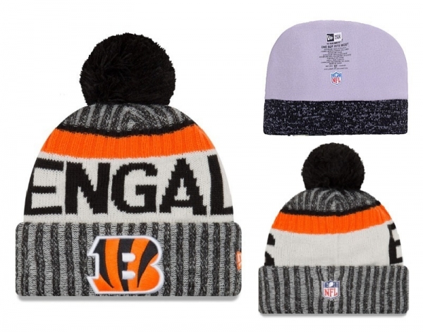 Fashion NFL Knit Hat Cincinnati Bengals Cap in Gray Orange,competitive price,USA Cheap Sale,Sale USA Online Snapbacks/Hats/Caps