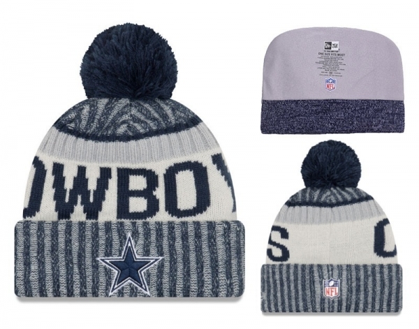 Fashion NFL Knit Hat Dallas Cowboys Cap in Blue Cream,Hottest New Styles,ever-popular,Hottest New Styles Snapbacks/Hats/Caps