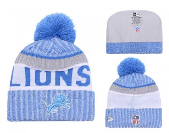 Fashion NFL Knit Hat Detroit Lions Cap in Blue White,newest collection,popular,Official USA Stockists Snapbacks/Hats/Caps