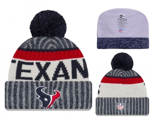 Fashion NFL Knit Hat Houston Texans Cap in Blue Cream,Hottest New Styles,Best Selling Clearance,wholesale dealer Snapbacks/Hats/Caps