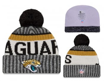 Fashion NFL Knit Hat Jacksonville Jaguars Cap in Gray Yellow Cream,New Arrival,fashionable design,low price Snapbacks/Hats/Caps