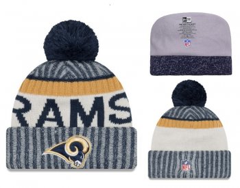 Fashion NFL Knit Hat Los Angeles Rams Cap in Gray Cream,reliable reputation,coupon codes,Colorful And Fashion-Forward Snapbacks/Hats/Caps