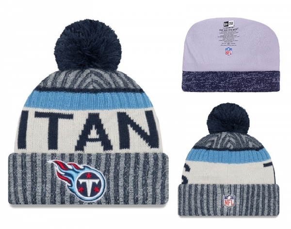 Fashion NFL Knit Hat Tennessee Titans Cap in Blue Cream,Cheap Sale,100% quality guarantee,various design Snapbacks/Hats/Caps