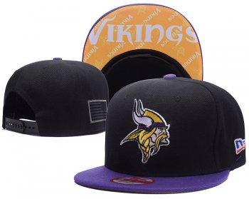 NFL Snapbacks Minnesota Vikings Fitted Hats in Black Purple,100% authentic,100% high Quality Guarantee,Authentic Snapbacks/Hats/Caps