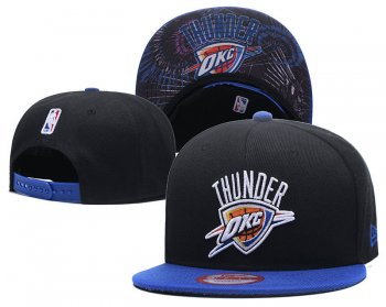 NBA Snapbacks Oklahoma City Thunder Fitted Hats in Black,Clearance,Elegant Factory Outlet,Outlet on Sale Snapbacks/Hats/Caps