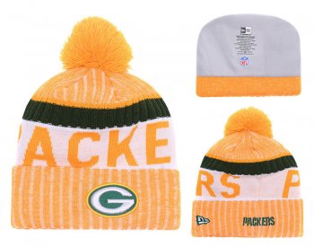 Fashion NFL Knit Hat Green Bay Packers Cap in Orange White,reliable quality,reputable site,ever-popular Snapbacks/Hats/Caps