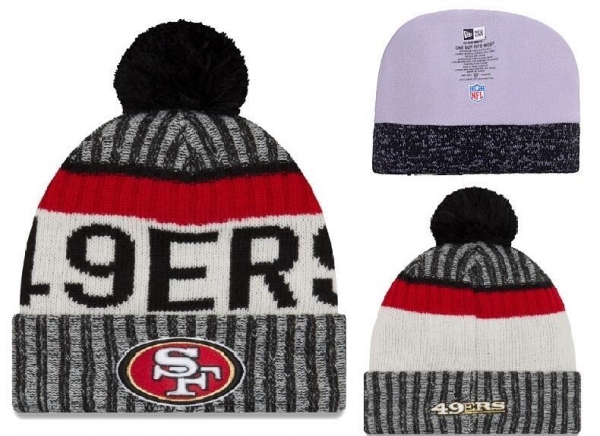 Fashion NFL Knit Hat San Francisco 49ers Cap in Gray,authorized dealers,Lowest Price Online,Authentic USA Online Snapbacks/Hats/Caps