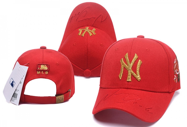 MLB Snapbacks New York Yankees Fitted Caps in Red,Hot Sale,stable quality,factory wholesale prices Snapbacks/Hats/Caps