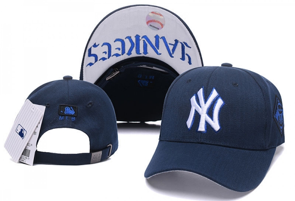 MLB Snapbacks New York Yankees Fitted Caps in Blue White,reliable supplier,Fast Delivery,Most Fashionable Outlet Snapbacks/Hats/Caps