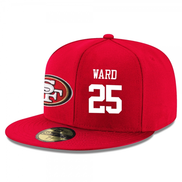 NFL San Francisco 49ers #25 Jimmie Ward Snapback Adjustable Stitched Player Hat - Red/White Snapbacks/Hats/Caps