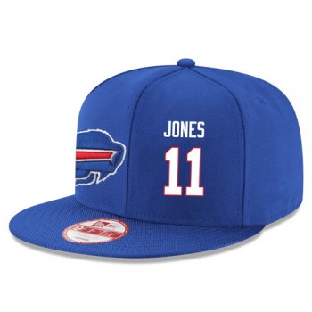 NFL Buffalo Bills #11 Zay Jones Snapback Adjustable Stitched Player Hat - Blue/White Snapbacks/Hats/Caps