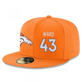 NFL Denver Broncos #43 T.J. Ward Snapback Adjustable Stitched Player Hat - Orange/White Snapbacks/Hats/Caps