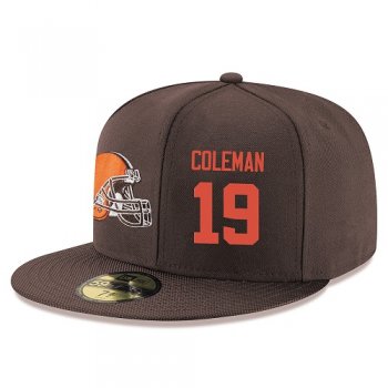 NFL Cleveland Browns #19 Corey Coleman Snapback Adjustable Stitched Player Hat - Brown/Orange Snapbacks/Hats/Caps