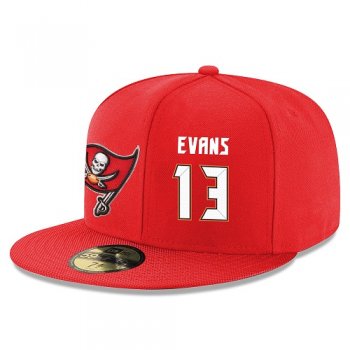 NFL Tampa Bay Buccaneers #13 Mike Evans Snapback Adjustable Stitched Player Hat - Red/White Snapbacks/Hats/Caps