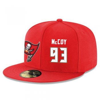 NFL Tampa Bay Buccaneers #93 Gerald McCoy Snapback Adjustable Stitched Player Hat - Red/White Snapbacks/Hats/Caps