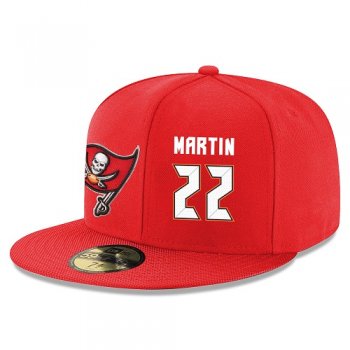 NFL Tampa Bay Buccaneers #22 Doug Martin Snapback Adjustable Stitched Player Hat - Red/White Snapbacks/Hats/Caps